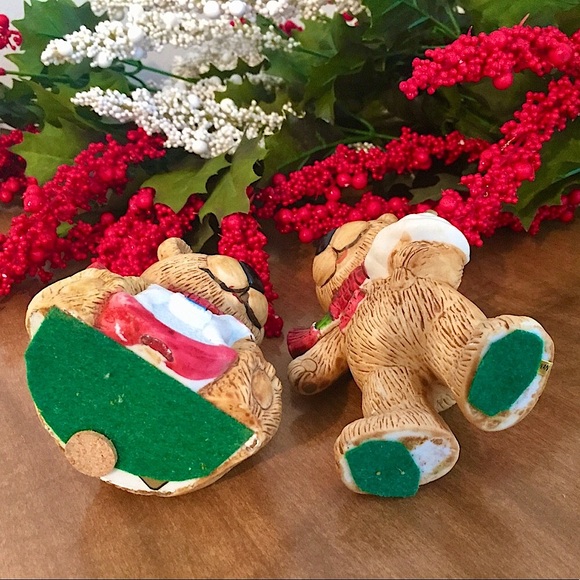 🎄Vintage Ceramic Christmas Bear Set🎄 - Picture 9 of 10